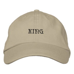 Boné Nome de texto personalizado KING impresso em fonte