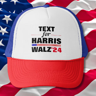 Boné Nome de Texto Personalizado para a Eleição Harris 
