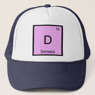 Boné Nome Demetra Química Elemento Tabela Periódica