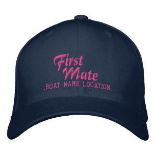 Boné Nome do barco personalizável da PRIMEIRA MATE Seu