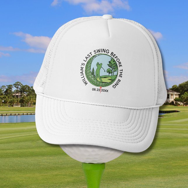 Boné Nome do Golfista da Festa de Solteiro Último Balan (Criador carregado)