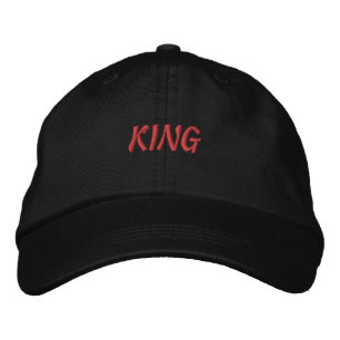 Boné Nome do Rei Texto Impresso-Chapéu Elegante Bonito