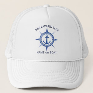 Boné Nome do Seu Barco Capitão