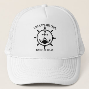Boné Nome do Seu Barco Capitão