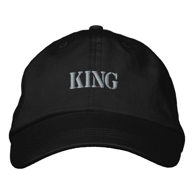 Boné Nome do Texto Impresso Rei-Gorro Surpresa Visor Ca (Frente)