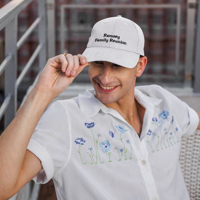 Boné Nome em White, Reunião Familiar, (Criador carregado)