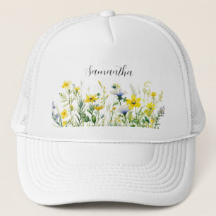 Boné Nome Floral Amarelo