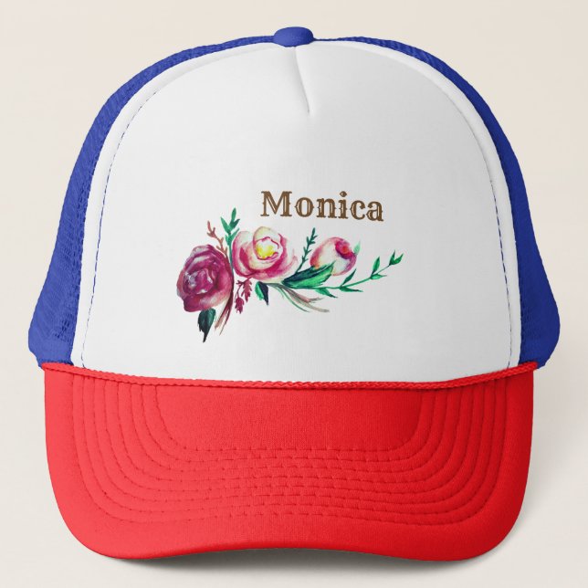 Boné Nome, Flowers Trucker Hat (Frente)