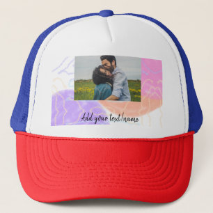 Boné nome monograma de casal personalizado simples mini