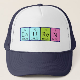 Boné Nome periódico da mesa Lauren que