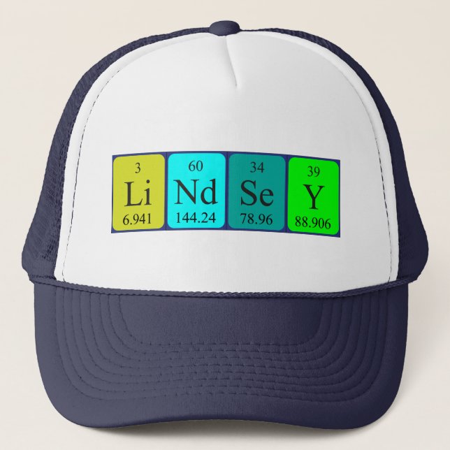 Boné Nome periódico da mesa Lindsey que (Frente)