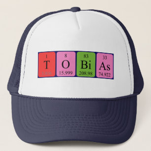 Boné Nome periódico da mesa Tobias que