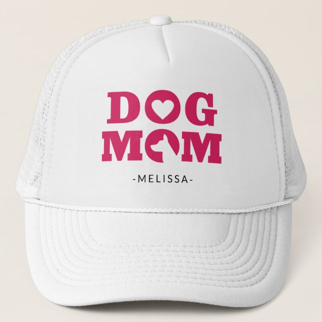 Boné Nome Personalizado da Mãe Cachorro Dog Hat Persona (Frente)