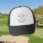 Boné Nome Personalizado de Clubs de Golfe Clássicos<br><div class="desc">Personalize o nome para criar um presente clássico e na moda de golfe. Ideal para indivíduos,  clubes de golfe e como presente de empresa. Projetado por Thisnotme©</div>