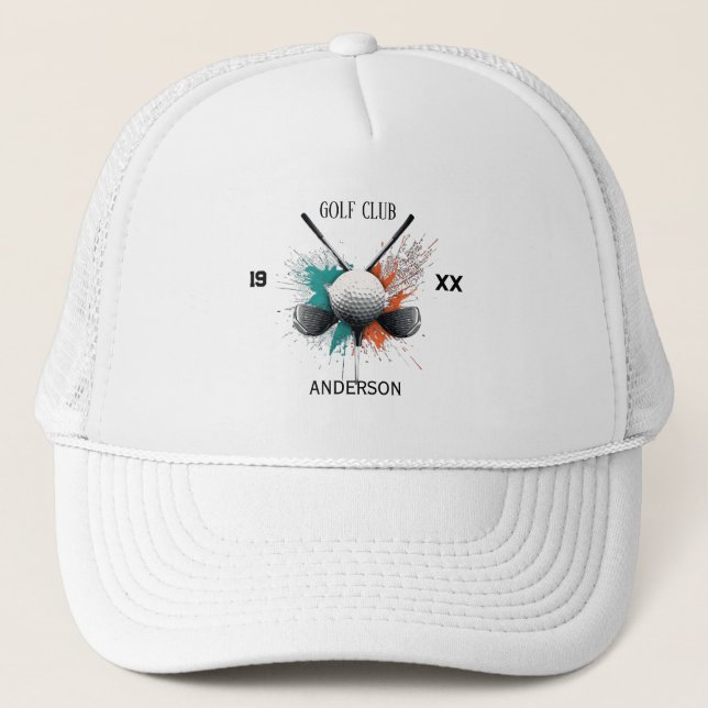 Boné Nome Personalizado de Taco de Golfe Chapéu Persona (Frente)