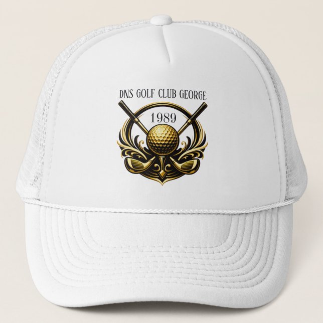 Boné Nome Personalizado de Taco de Golfe Clássico (Frente)