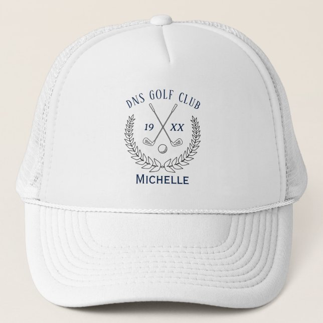 Boné Nome Personalizado de Taco de Golfe Clássico (Frente)