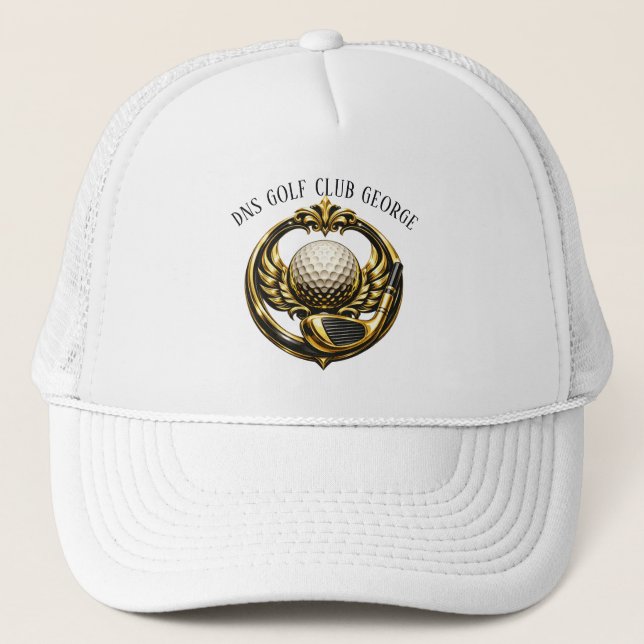Boné Nome Personalizado de Taco de Golfe Clássico (Frente)