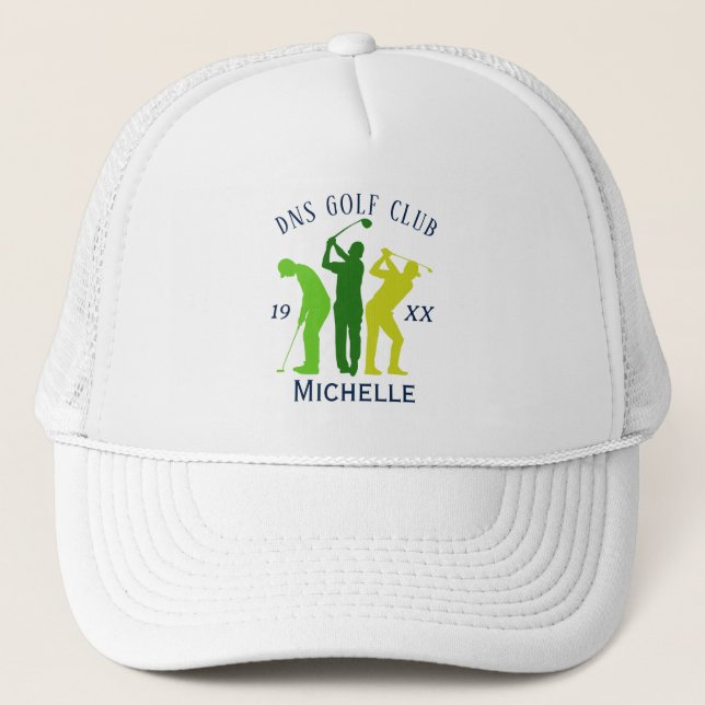 Boné Nome Personalizado de Taco de Golfe Clássico (Frente)