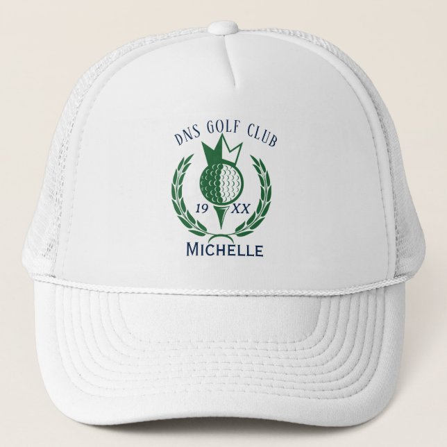 Boné Nome Personalizado de Taco de Golfe Clássico (Frente)