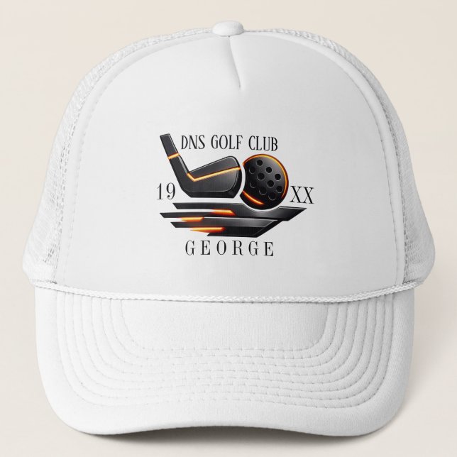 Boné Nome Personalizado de Taco de Golfe Clássico (Frente)