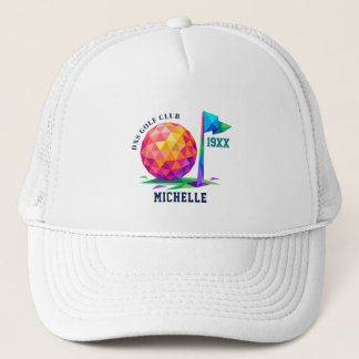 Boné Nome Personalizado de Taco de Golfe Clássico