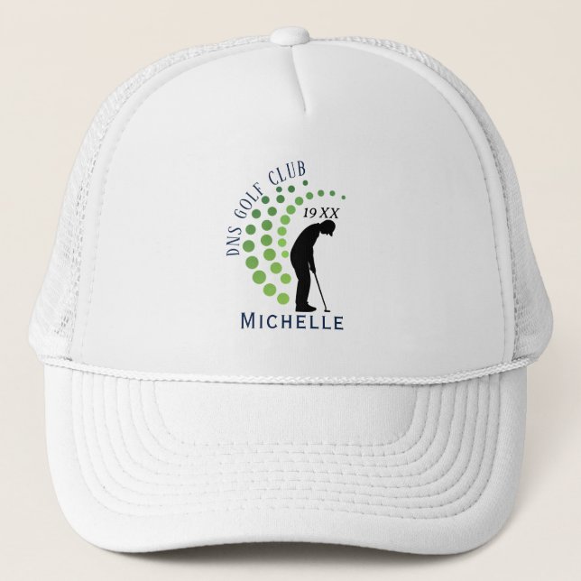 Boné Nome Personalizado de Taco de Golfe Clássico (Frente)