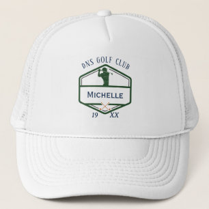 Boné Nome Personalizado de Taco de Golfe Clássico