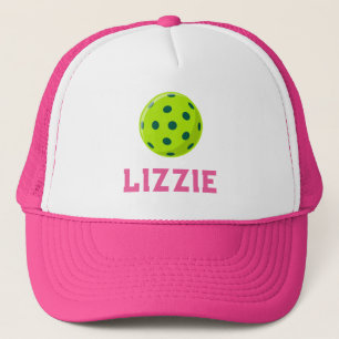 Boné Nome Personalizado do Pickleball, Texto, Monograma