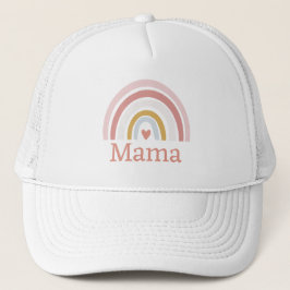 Boné Nome personalizado do Rainbow Trucker Hat Rosa