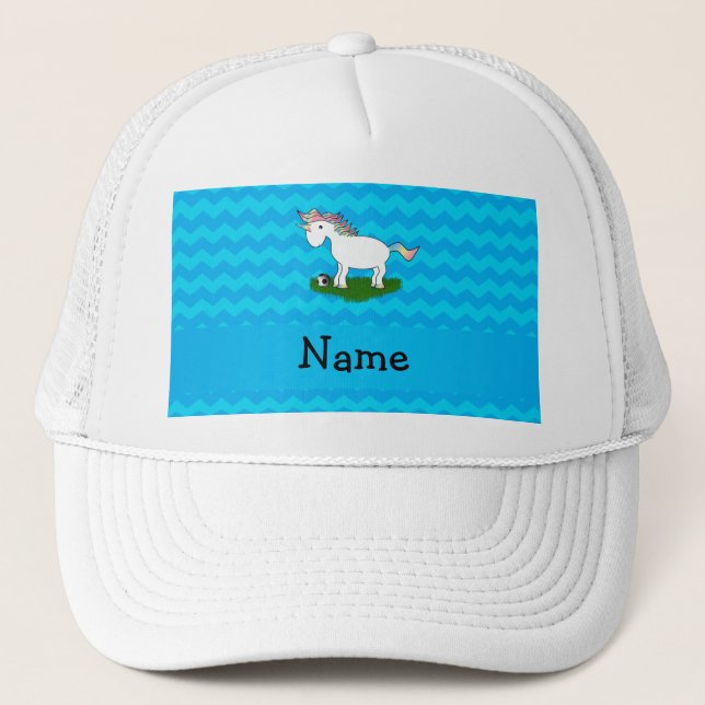 Boné Nome personalizado futebol monocromático (Frente)