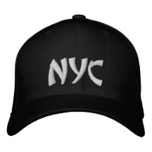 Nome Personalizado NYC Black & White Baseball Hat