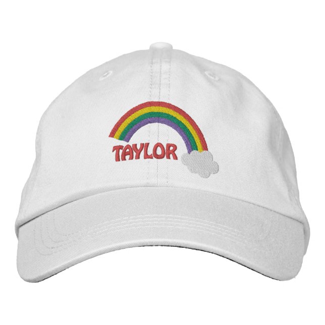 Boné Nome Personalizado Orgulho gay Rainbow (Frente)