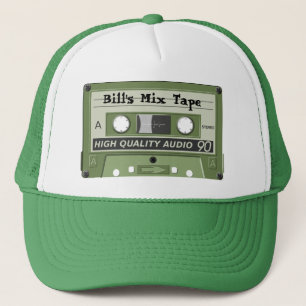 Boné Nome personalizável Cassette Mix Tape Ball Hat Bo