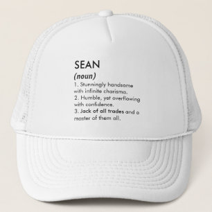 Boné Nome Sean, Nome editável, Nome personalizado