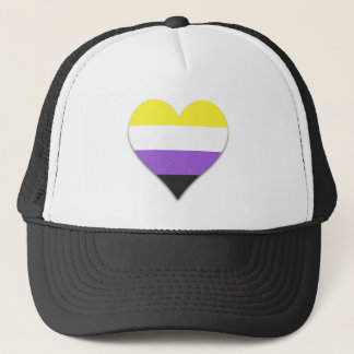 Boné Non-binary pride heart Trucker Hat