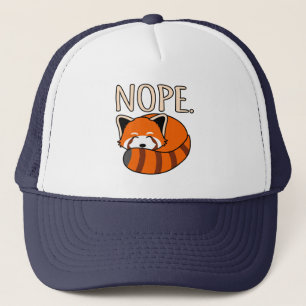 Boné Nope Red Pandas Cute Pet Animal Panda Lover Graphi