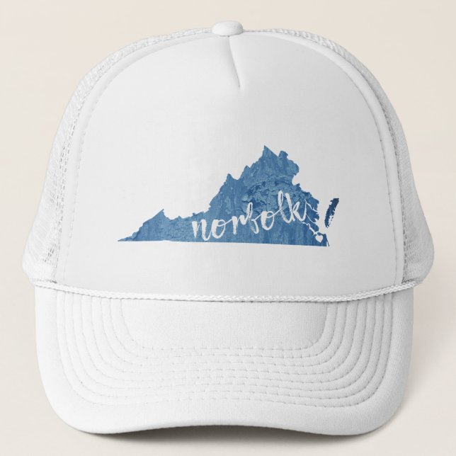 Boné Norfolk Virginia Wood Grain (Frente)