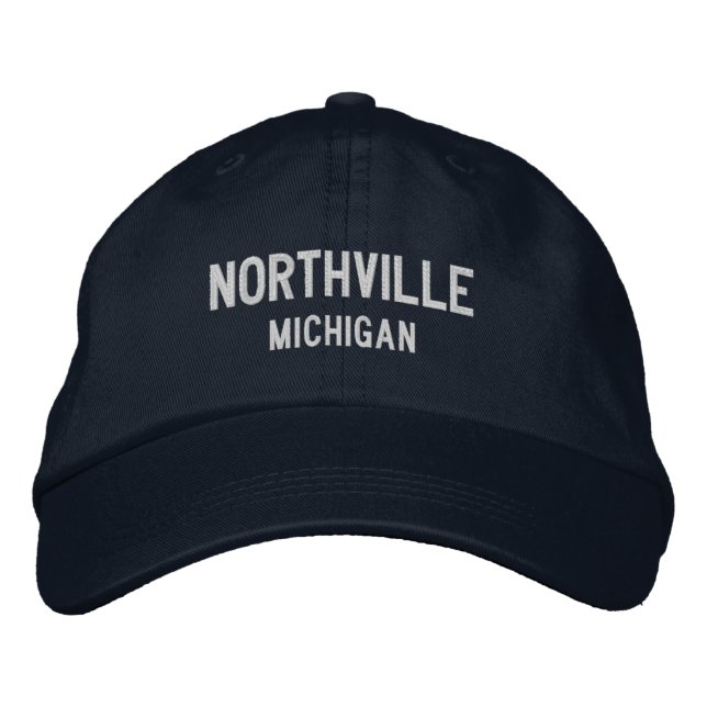 Boné Northville Michigan Embroidered Baseball Hat (Frente)