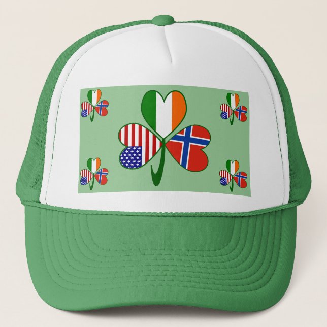 Boné Noruega e Bandeira Norueguesa (Frente)