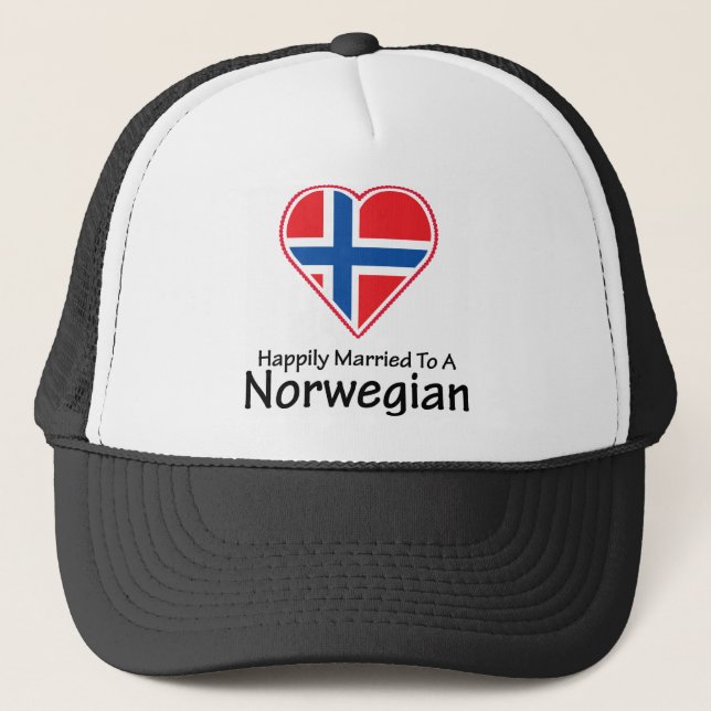 Boné Norueguês feliz casado (Frente)