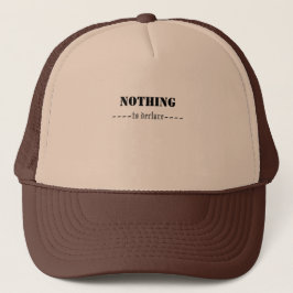 BONÉ NOTHING TO DECLARE