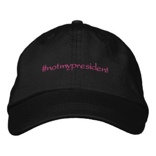 Boné #notmypresidente hat rosa/black