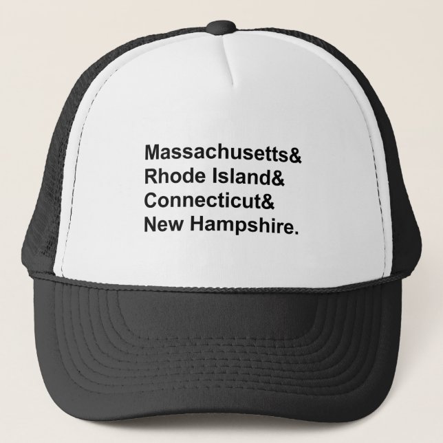 Boné Nova Inglaterra Massachusetts Rhode Island Etc. Es (Frente)