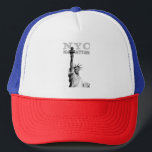 Boné Nova Iorque Nyc Manhattan Liberty Statue Elegante<br><div class="desc">Nova Iorque Nyc Manhattan Liberty Statue Elegante,  Modelo de Texto em Dificuldade Hat.</div>