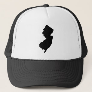 Boné Nova Jersey em preto e branco