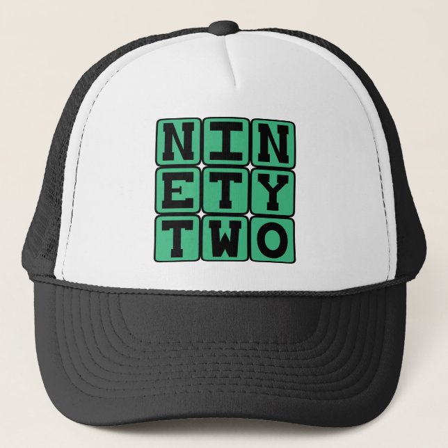 Boné Noventa e Dois, Número 92 (Frente)