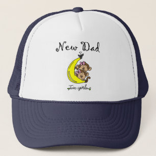 Boné Novo papai de gêmeas Camisetas e presentes