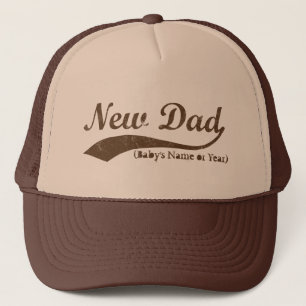 Boné Novo papai Hat, Nome personalizado ou Ano
