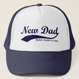 Boné Novo papai Hat, Nome personalizado ou Ano